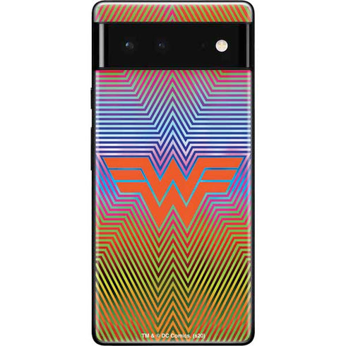 Wonder Woman 1984 (2020) Rainbow Chevron Logo Google Pixel 6 Skin